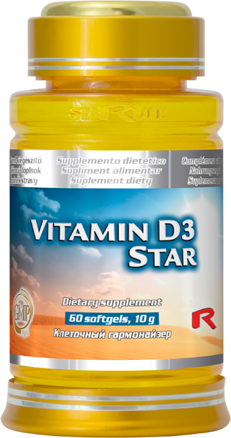 Výživový doplnok VITAMIN D3 STAR Starlife