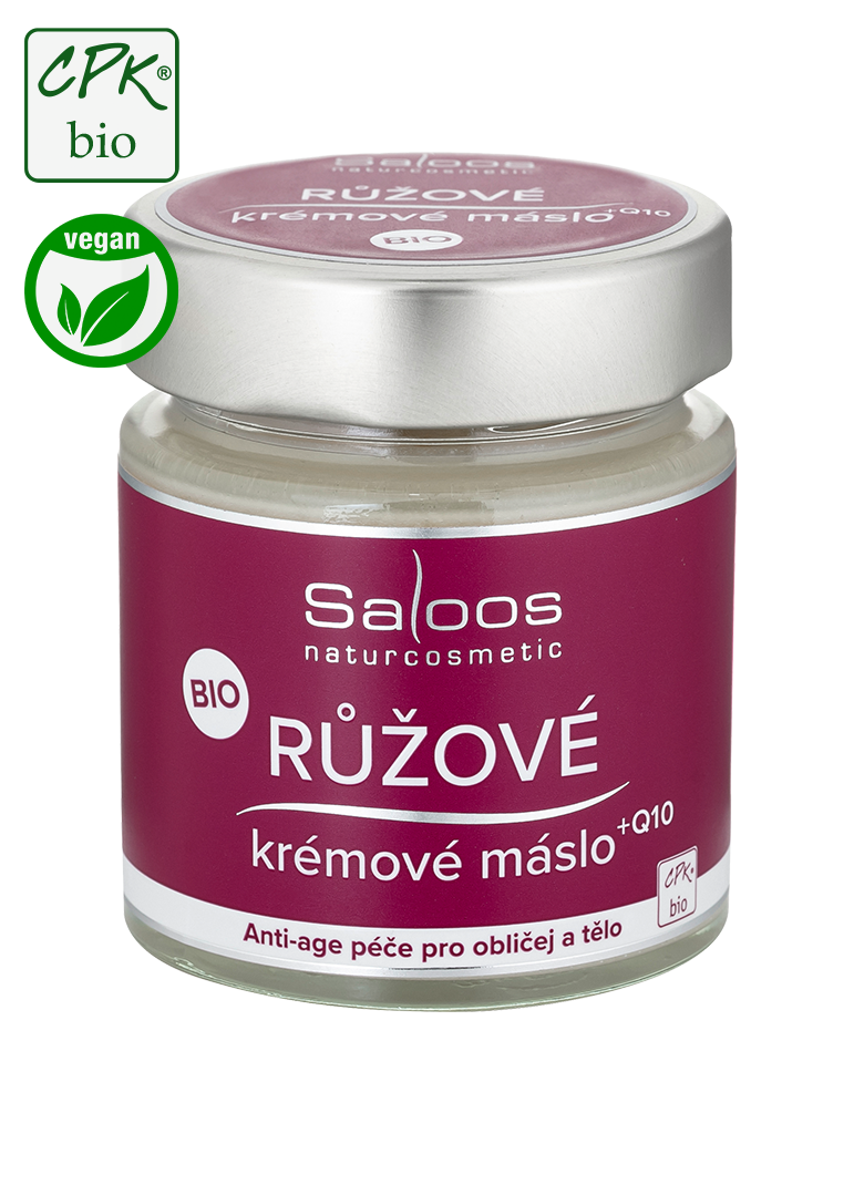 Bio krémové ružové maslo + Q10