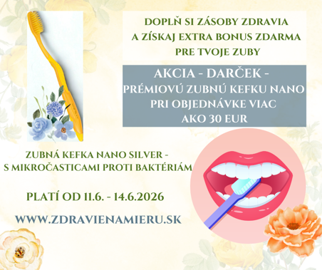 Zubná kefka NANO SILVER SET