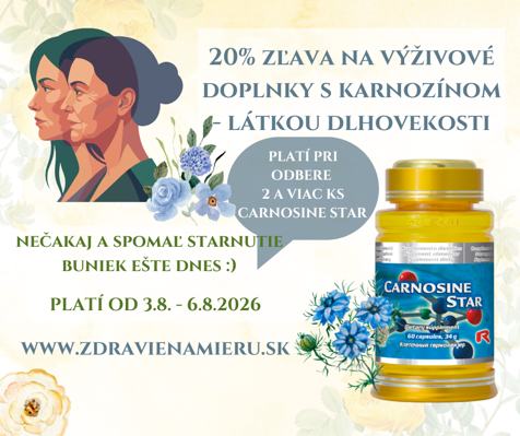 20% zľava Carnosine Star Starlife