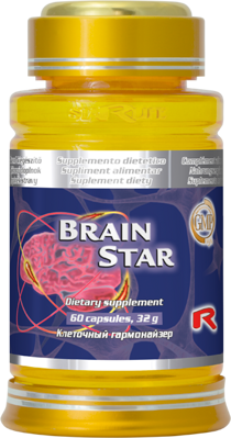 Výživový doplnok BRAIN STAR pre správnu funkciu mozgu 60 tbl