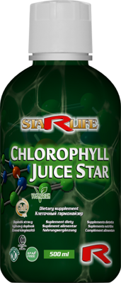 Výživový doplnok CHLOROPHYLL JUICE STAR pre tvorbu hemoglobínu