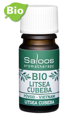 Bio éterický olej Litsea Cubeba Saloos