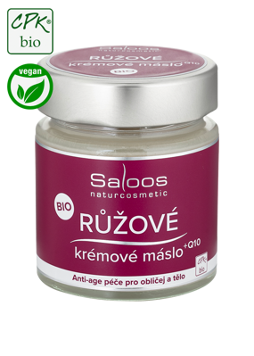 Bio krémové ružové maslo + Q10