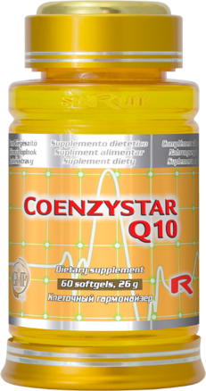 Doplnok výživy COENZYSTAR Q10 pre zdravé srdce a srdcovo-cievny systém 60 tbl