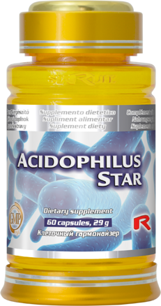 Výživový doplnok ACIDOPHILLUS STAR - probiotikum pre správnu funkciu čriev