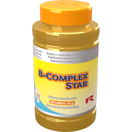 Výživový doplnok B-COMPLEX STAR pre doplnenie vitamínov skupiny B