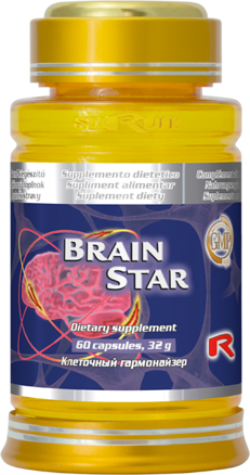 Výživový doplnok BRAIN STAR pre správnu funkciu mozgu 60 tbl