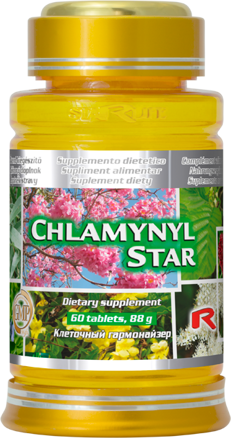 Výživový doplnok CHLAMYNYL STAR pre liečbu chlamýdií 60tbl