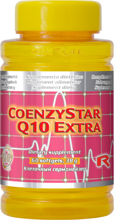 Výživový doplnok COENZYSTAR Q10 EXTRA s dvojnásobnou dávkou koenzýmu q10