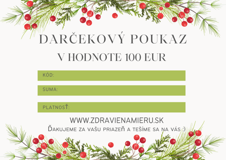 Darčeková poukážka 100 eur