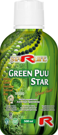 Výživový doplnok GREEN PUU STAR - tekuté zelené potraviny 