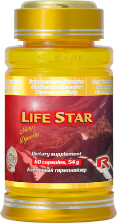 Výživový doplnok LIFE STAR s obsahom stavikrvu mnohokvetého 