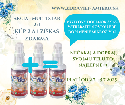 Výživový doplnok MULTI STAR - akcia 2+1
