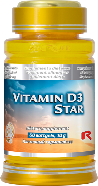 Výživový doplnok VITAMIN D3 STAR Starlife Výživový doplnok VITAMIN D3 STAR Starlife