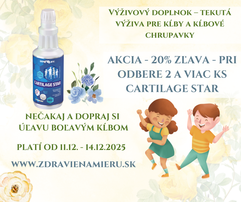 AKCIA - 20% zľava  - CARTILAGE STAR 