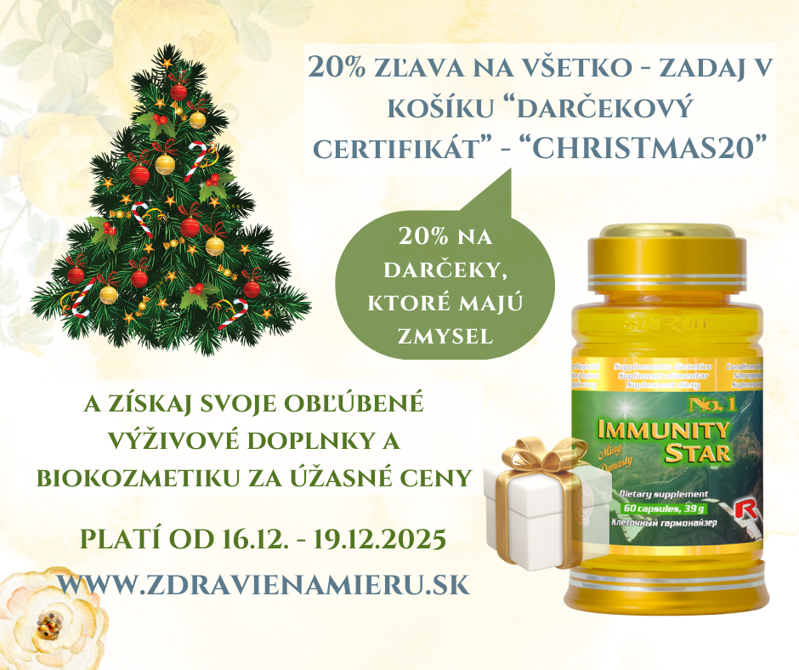 AKCIA - 20% zľava na všetko - CHRISTMAS DAYS