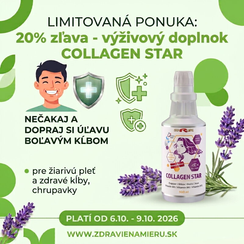 20% zľava výživový doplnok COLLAGEN STAR