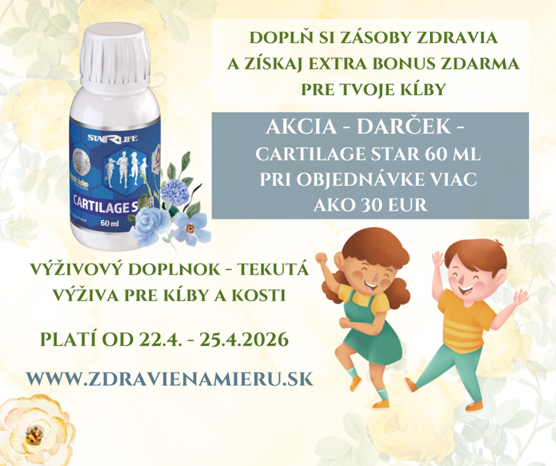 Získaj CARTILAGE STAR (60 ml) úplne ZADARMO 