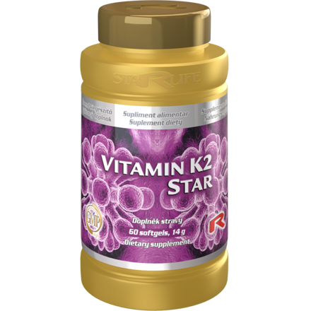 Výživový doplnok VITAMIN K2 STAR pre správny stav kostí