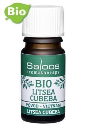 Bio éterický olej Litsea Cubeba Saloos