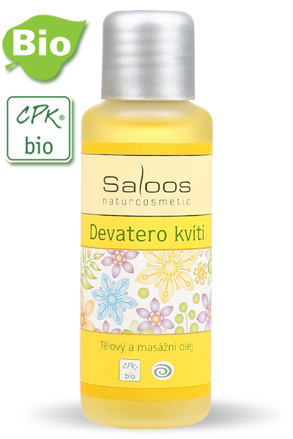 Bio masážny olej Deväť kvetov  Saloos 50 ml