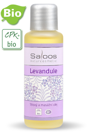 Bio masážny olej Levanduľa Saloos 50 ml