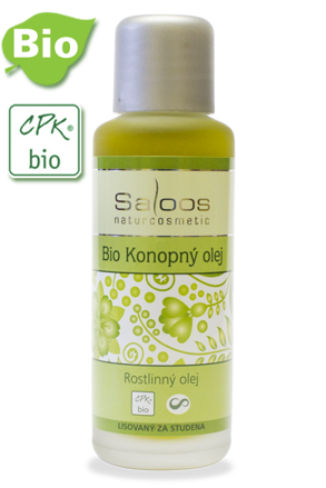Bio konopný olej Saloos 50 ml